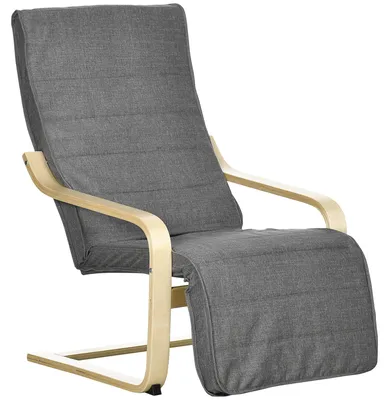 Immagine prodotto di Poltrona reclinabile - Poltrona - Poltrona da lounge - Poltrona a dondolo - Sedia regolabile - Grigio