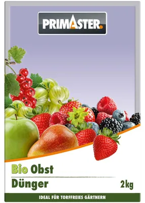 Produktbild von Organischer Pflanzendünger für Obstbäume und Beerensträucher NPK 7-1-1,5 mit Sofort- und Langzeitwirkung 2 kg
