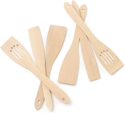 Produktbild von Spatelset 6-teilig, Beukenholz, 30 cm, für die Küche