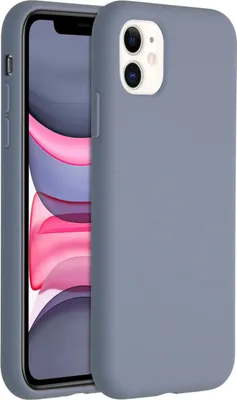 Zdjęcie produktu dla Accezz Liquid Silicone Backcover dla Apple iPhone 11 - Lavender Grey
