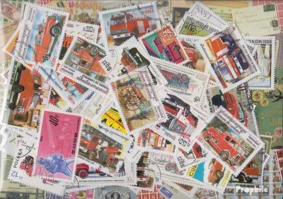 Produktbild von Briefmarken Motive 100 verschiedene Feuerwehr Marken