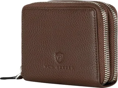 Produktbild von Echtleder Geldbörse RFID Schutz Damen & Herren Portemonnaie mit Münzfach Kartenfächern Reißverschluss Nappaleder Wallet elegante Geschenkbox