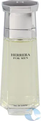 A product shot of a bottle of Carolina Herrera For Men eau de toilette.