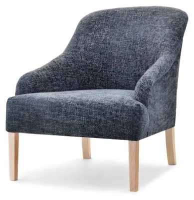 Produktbild von Polstersessel ISANDRO - Graublau / Eiche