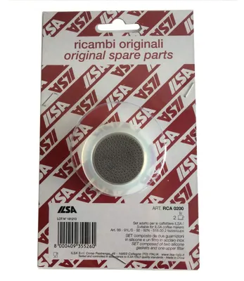 Image de Ilsa Set 2 Joints + 1 Filtre Acier pour Cafetière 2 Tasses