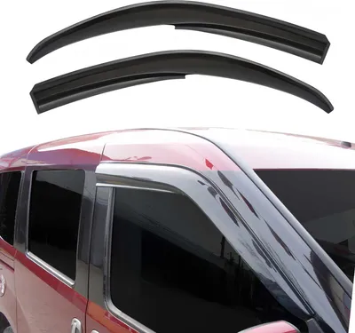 Image de 2x déflecteurs d'air et de pluie pour Fiat Doblo 2000-2010 acrylique foncé