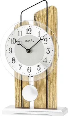 Obrázok produktu pre Moderné stolové hodiny s tichým chodom - AMS Model: 1260