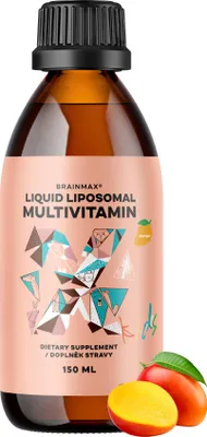 Image de BrainMax KIDS Multivitamine liposomale liquide, mangue, 150 ml