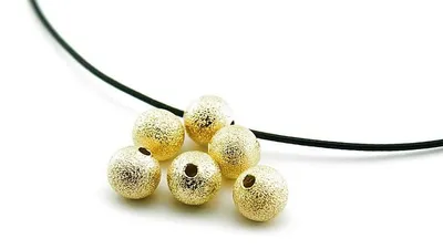 Produktbild von Vintageparts Zwischenperlen Messing Stardust goldfarben 8 mm