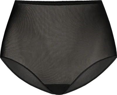 Zdjęcie produktu dla Teyli Majtki siateczkowe z wysokim stanem Retro Damskie 306 czarne XXL