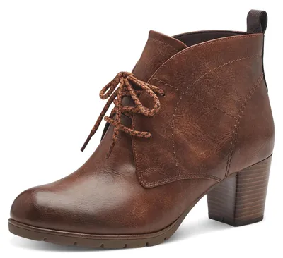 Produktbild von MARCO TOZZI Damen Stiefeletten zum Schnüren mit, Braun (COGNAC COMB), 37 EU