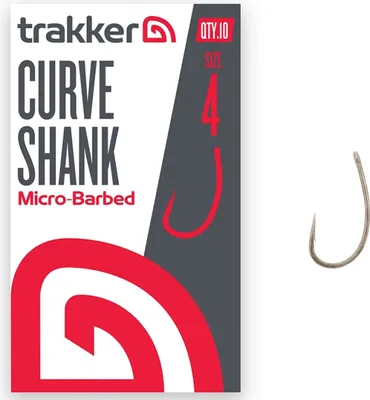 Produktbild von Trakker Curve Shank Hooks Micro Barbed - Size: 4