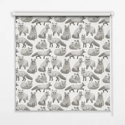 Produktbild von Seitenzug-Rollo Fensterrollo Jalousie - Thermo-Rollo Verdunkelungsrollo - 150x140 cm - Graue Füchse