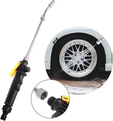 Produktbild von 48cm Garten Hochdruck Gartenbrause 2-in-1 Hochdruckreiniger Einstellbare Düsen Abnehmbarer Schlauch Passend für Standardschlauch Autowaschstab Sprüher