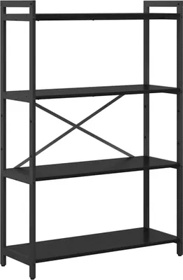 Image de Étagère vidaXL, aspect chêne noir, 80 x 30 x 120 cm, aggloméré