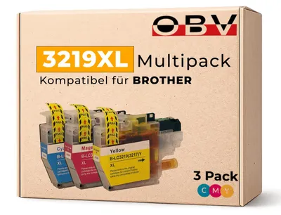 Produktbild von OBV Druckerpatronen 3er Set kompatibel mit Brother LC-3219 XL - MFC-J5330DW / MFC-J6930DW