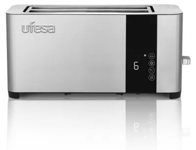 Toaster 2 Schlitze, 1400 W, LCD-Touch, 7 Stufen, Edelstahl