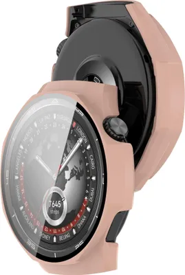 Produktbild von Schutzhülle mit Glas für Huawei Watch GT 5 Pro 46 mm, Bizon Case Watch Adamo, Rosa