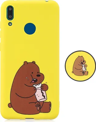 Produktbild von Für HUAWEI Y7 2019 Flexibler Standhalter Case Soft TPU Full Cover Telefon niedlich 8