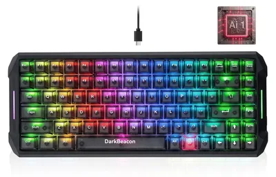 Immagine prodotto di Tastiera meccanica cablata con illuminazione RGB - Interruttori magnetici a effetto Hall - Frequenza di polling di 8000 Hz