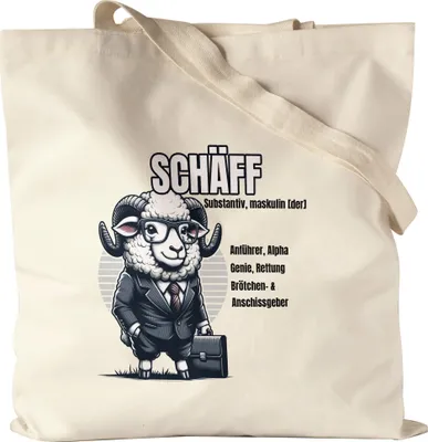 Produktbild von Schäff Begriffsdefinition Design Jutebeutel - Chef Büro Kollegen Humor