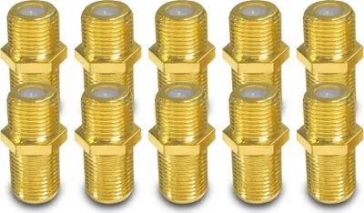Produktbild von 10x ARLI F-Verbinder vergoldet