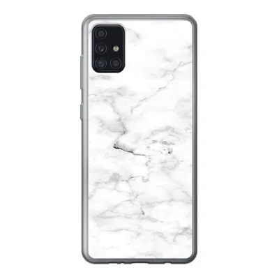 Produktbild von MuchoWow® Handyhülle Schutzhülle Hülle für Samsung Galaxy A52 5G Marmor - Weiß - Grau Silikon Softcase Handy Hülle - Umschlag
