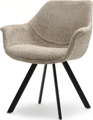 Produktbild von Esszimmerstuhl MANAL – beige/schwarz