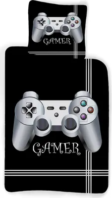 Produktbild von Gamer - Bettwäsche-Set, Gaming Controller Zocker 135x200 & 80x80