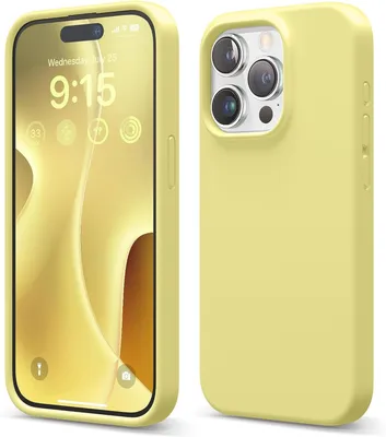 Obrázok produktu pre Elago Prémiové silikónové puzdro pre iPhone 15 Pro žlté