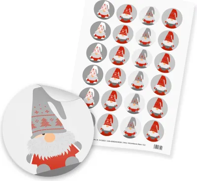 Produktbild von itenga 24x Sticker "Wichtelbande" (Motiv 152)