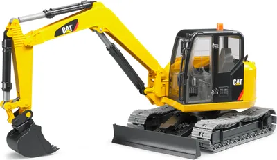 Produktbild von bruder 02456 - Cat Minibagger - 1:16 Fahrzeuge, Baustelle, Baufahrzeug, Löffelbagger, Arbeiter, bworld, Baumaschine, Spielzeug