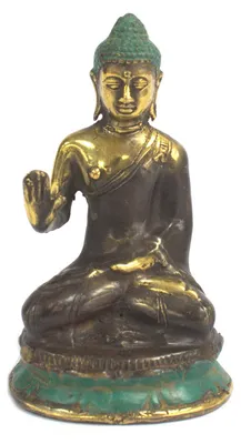 Imagen del producto de Buda sentado con la mano hacia arriba
