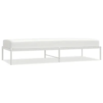 Zdjęcie produktu dla vidaXL Rama łóżka metalowa biała 80x200 cm