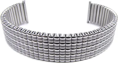 Produktbild von Minott Flex Uhrenarmband 20mm | Zugband Edelstahl silbern 21132S