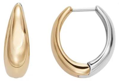 Produktbild von Skagen Damen-Ohrringe aus Edelstahl oder Halbedelstein mit Kreolenverschluss, Lä