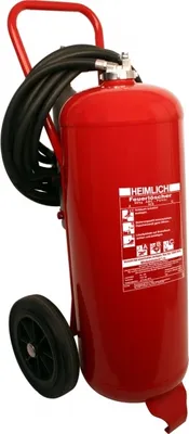 Produktbild von P50 Heimlich 50kg Pulver Auflade-Feuerlöscher, fahrbar Löschwagen