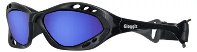 Productafbeelding van Glogglz® Finz Zwart Gepolariseerde Sportzonnebril - Watersport