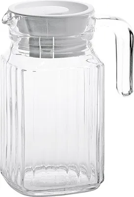 Produktbild von Esmeyer Arcoroc Glaskrug "Quadro" mit Deckel 0,5 Liter
