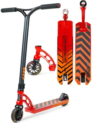 Image de Trottinette MGP Origin 450 Stunt – une trottinette freestyle robuste équipée de roues Turbine de 110 mm et d'un montage durable adapté aux parcs