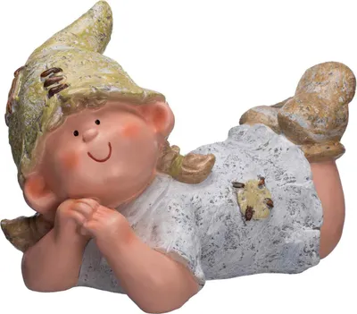 Produktbild von Niedliche Wichtel Figur Mädchen NF87125 Gartenfigur Dekorationsfigur Gnomin