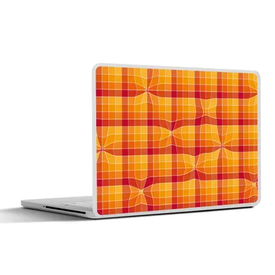 Produktbild von MuchoWow® Laptop Aufkleber Sticker Cover Orange - Muster - Abstrakt 25x18 cm - Laptop-Deko