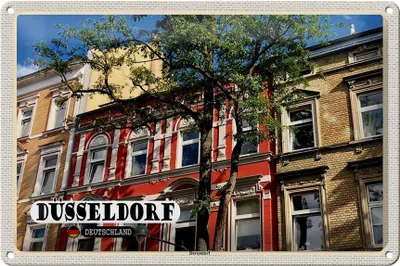 Produktbild von Blechschild Städte Düsseldorf Derendorf Gebäude 30x20cm