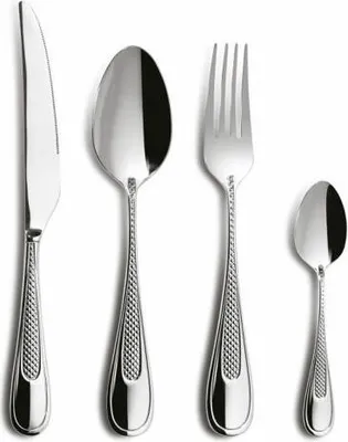 Immagine prodotto di Comas Besteck-Set Palma 24-tlg., Tafelbesteck, Edelstahl 18/10, Silberfarben, 6536