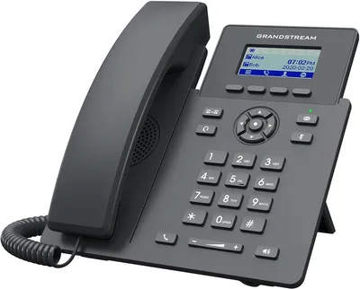 Produktbild von Grandstream Networks GRP2601, IP-Telefon, Schwarz, Kabelgebundenes Mobilteil, 1 Zeilen, LCD, 5,61 cm (2.21")