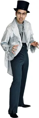 Produktbild von K31250826-50-52 grau-schwarz Herren Totengräber Halloweenkostüm Gr.50-52