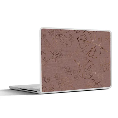 Produktbild von MuchoWow® Laptop Aufkleber Sticker Cover Muster - Rot - Bronze - Luxus 32.5x23.5 cm - Sticker für Laptop - Selbstklebend