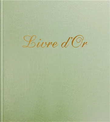 Image de Exacompta Livre d'or 140 pages tranche or Prestige Vert turquoise 309E