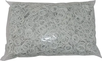 Produktbild von 1 kg Gummiringe Gummibänder  weiss 20 mm Ø 1,2 x 1,2 mm Haushaltsgummis