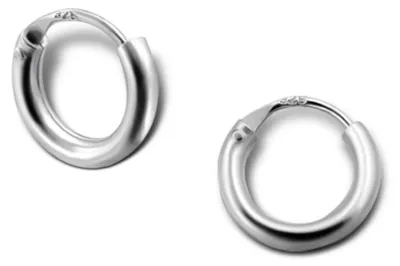 Produktbild von Kleine Creolen Ohrringe aus 925 Silber (10/2 mm)